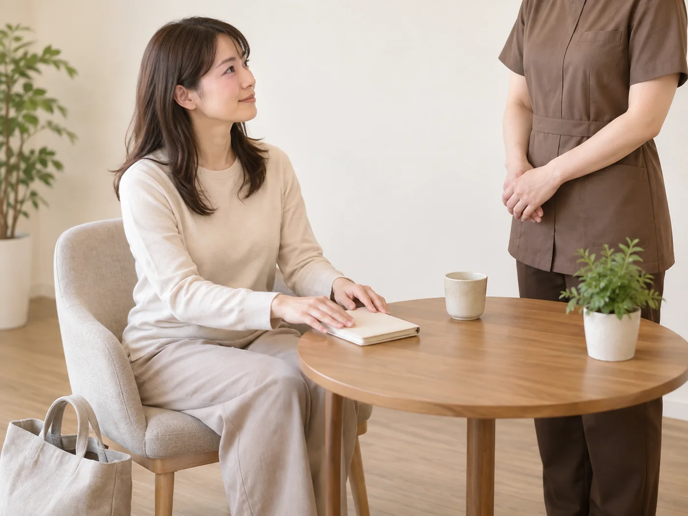 無理をせず相談を優先して予定を確認する手元のイメージ