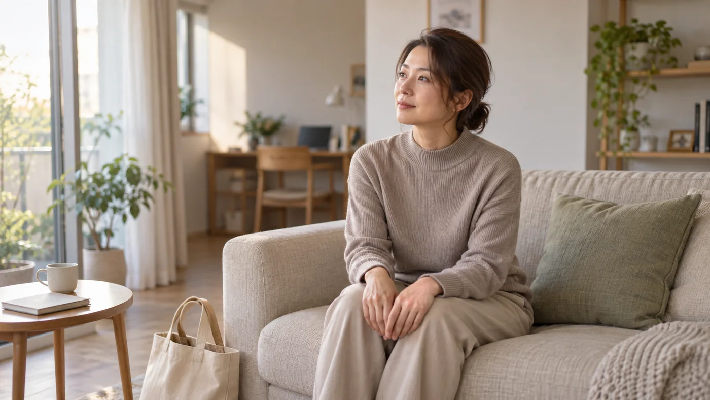 身体の状態に合わせて休息の予定を考える女性のイメージ