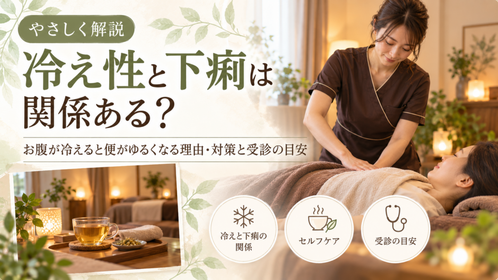 冷え性と下痢は関係ある？お腹が冷えると便がゆるくなる理由・対策と受診の目安